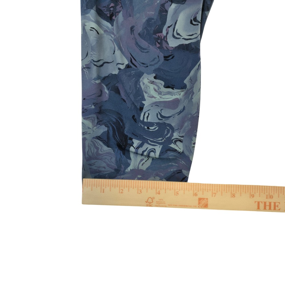 Lululemon Align High Rise Crop Leggings Abstract Swirl Print Blue Purple Size - Picture 8 of 8